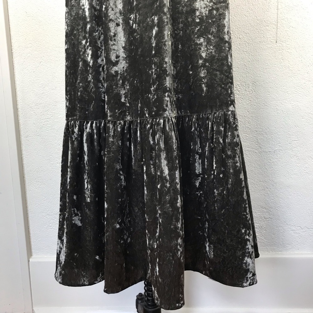 SOLD l Petra Crushed Velvet Boho Maxi Dress - Picture 5 of 9